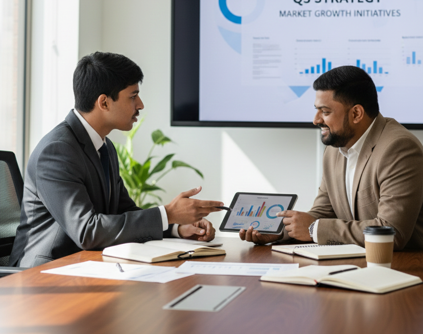 EarnTech Finance HR consultancy team discussion for BFSI companies